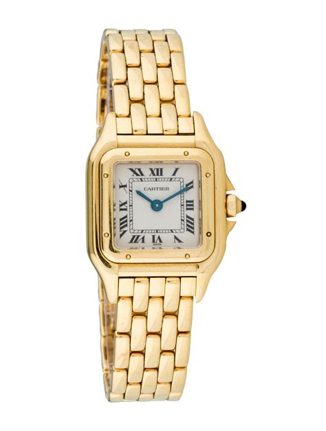 cartier panthere watch gold beads|cartier panthere gold diamond watch.